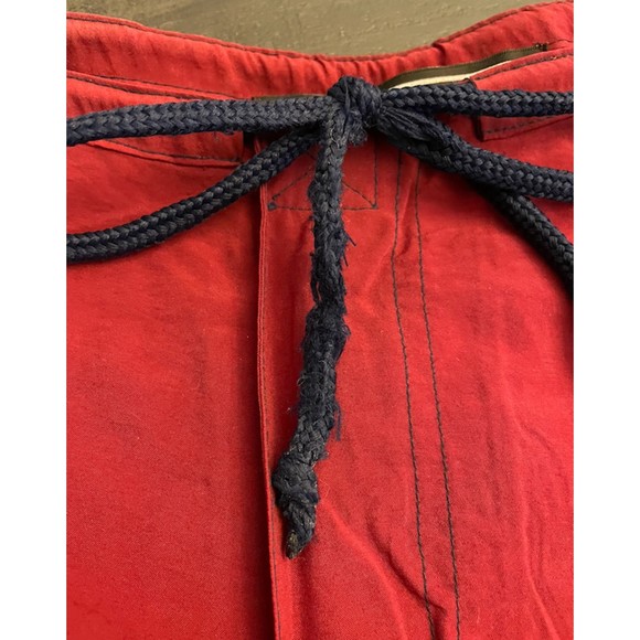 Instant Action Vintage 90's Maroon Nylon Short Wind Pants Sz M - Picture 5 of 11